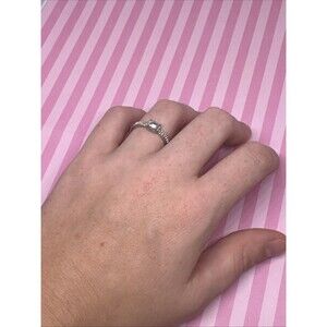 Size 7 Womens Fashion Ring Faux Diamond Minimalist